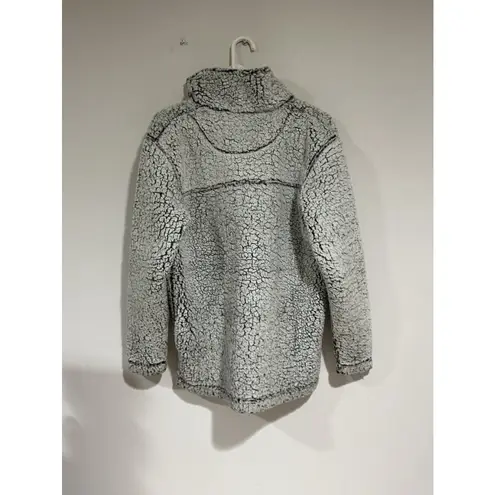 Boxercraft Woman’s Small Pullover Sherpa Sweatshirt White Black