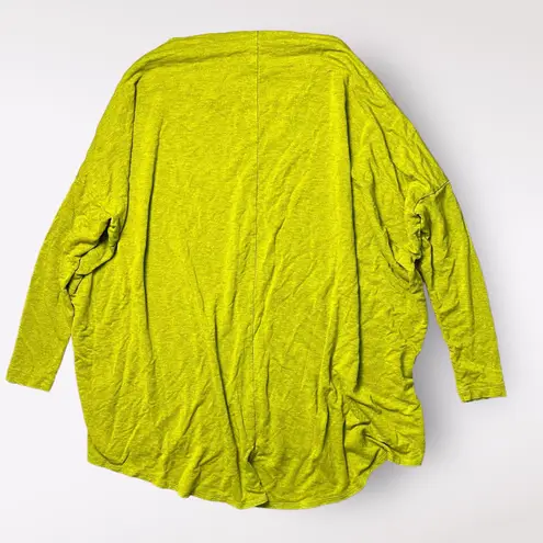 Bryn Walker Dimitri Boat Neck Green Lagenlook Tunic Top Size XXS