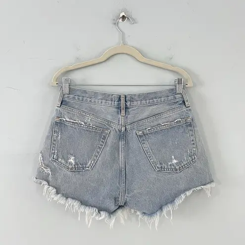 AGOLDE  Parker Vintage Cut Off Light Wash Denim Jean Shorts