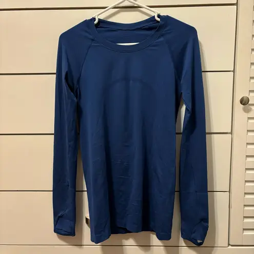 Lululemon  Blue Long Sleeve Swiftly Tech