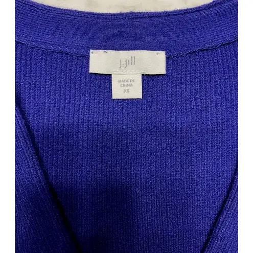 J. Jill Cardigan Sweater Women's XS Purple Button Front V
