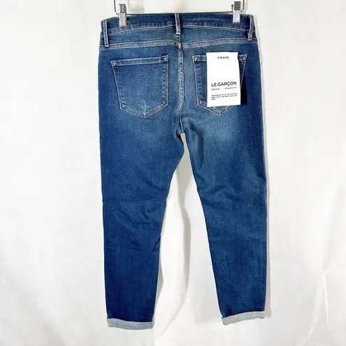 Frame The  Denim Le Garcon Jean Mid Rise Straight Jeans Size 26 Azur