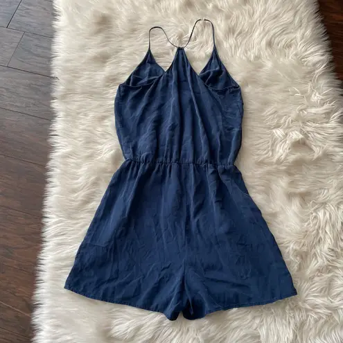 Rory Beca Jaco Silk Drape Wrap Romper