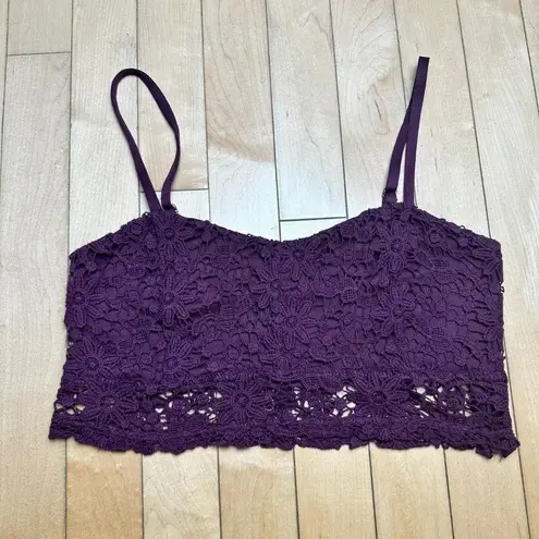 Full Tilt TILLY's Lace Bralette Crop Top Tank - small