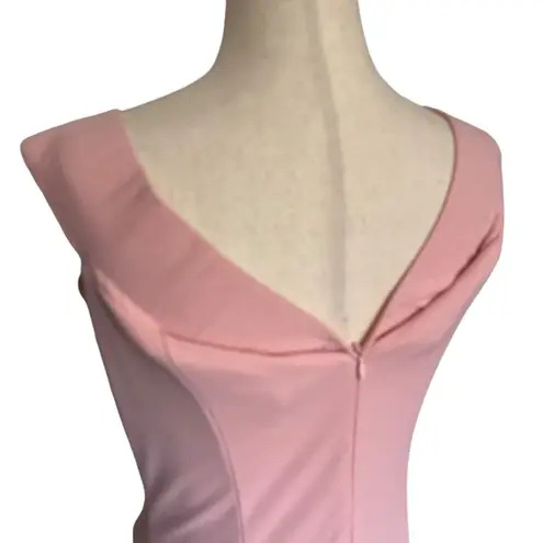 LENOVIA Off Shoulder Mermaid Dress Large Train 5194 Pink Prom Formal Regal Glam