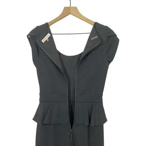 Rebecca Taylor  Peplum Sheath Dress - Black - 4