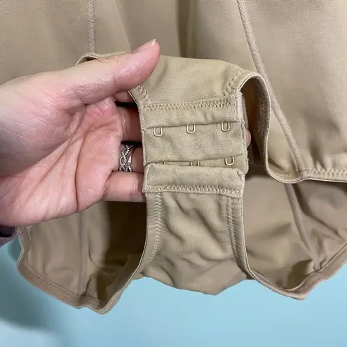 Maidenform Beige Firm Control Open Bust Body Briefer Shaper Size XL #P2656