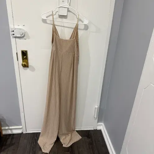 Revamped Champaign Textured Jumpsuit