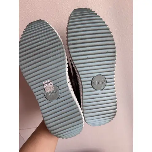 Chloé CHLOE Nama Mesh Sneakers Size 40/ US 10 Plum Purple