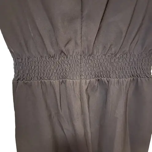 Lini NWT Stella Sequin V Neck Top Straight Leg Party Jumpsuit Black Size XS