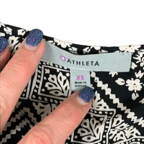 Athleta  Bandana Coast to Coast Black/White Swim Cover-Up