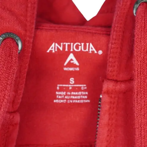 Antigua Womens San Francisco 49ers Red Full-Zip Hoodie S