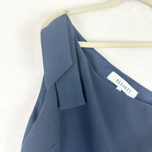 Elliatt Ophelia One Shoulder Dress Size Small Navy Pockets Special Occasion