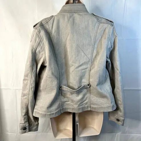 Christopher & Banks Christopher‎ and Banks Military Style Jacket Gray Womens Size Medium