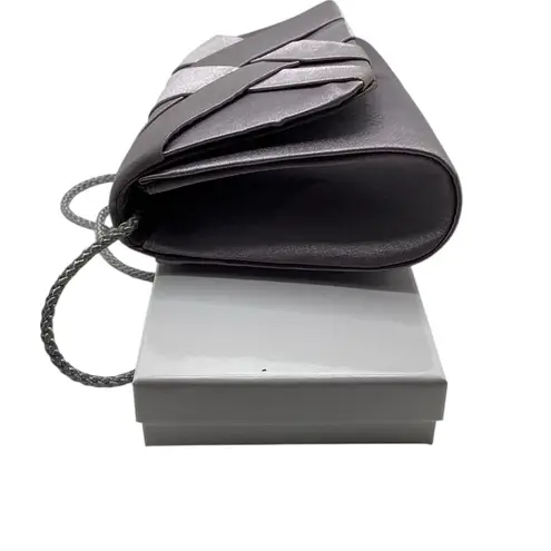 Jacqueline Ferrar Gray Satin handbag.