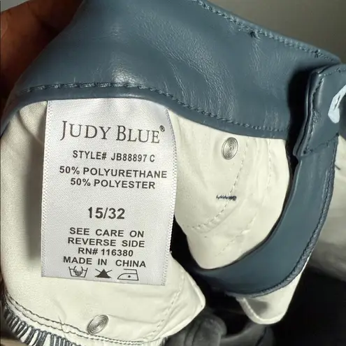 Judy Blue NEW  high-waisted tummy control faux leather bootcut pants 32