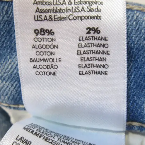 NWT Mother The Scooter Ankle in Don't Be A Square Slouchy Crop Flare Jeans 27 Blue