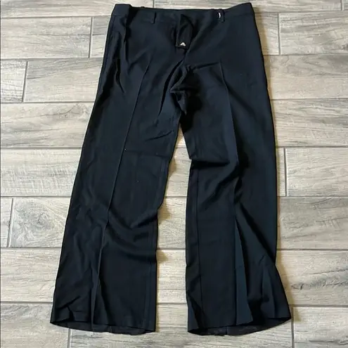 Black Wide Leg Pants with Stretchy Fabric Size M