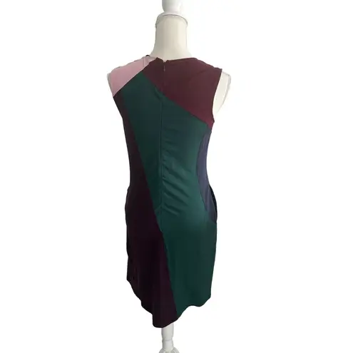 Eshakti Multicolor Colorblock A Line Dress Size 2