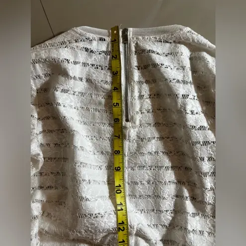 Ann Taylor Ann Taylo Cardigan Sweater MP Women's Black Cotton/ Poly Lace Long Sleeve‎ Zipp