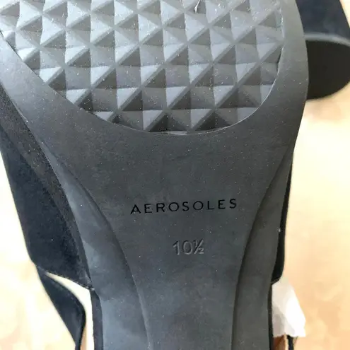 Aerosoles NEW Cosmic Suede Leather Platform Sandals in Black