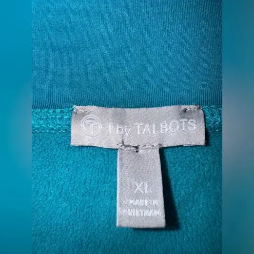 Talbots T by  women’s TECH FLEECE MOCKNECK JACKET blue XL warm outdoor winter‎