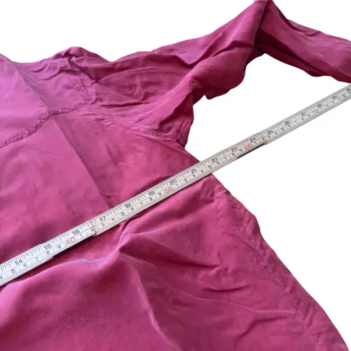 Wanted by Beads Beautiful Vintage Silk Western Shirt Studded Red Cowgirl Small*