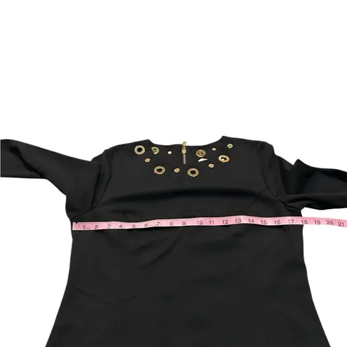 MICHAEL KORS black dress with gold hardware Size 8