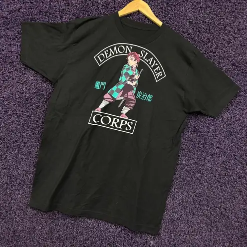 Demon Slayer Corps Tanjiro Inifinity Castle Anime T-Shirt L 