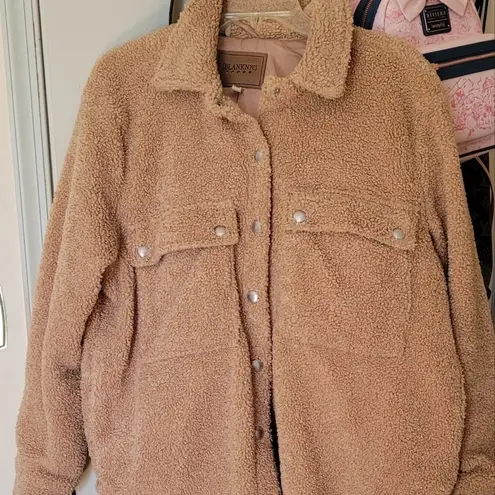 BLANK NYC  Sherpa Teddy Shacket in Carmel