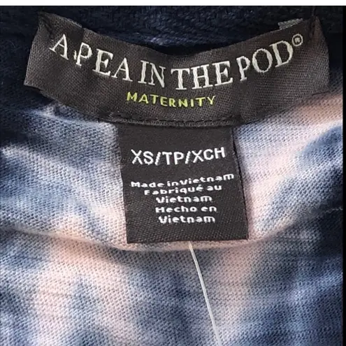 A pea in the pod Maternity Tie Dye Sleeveless Tee XS NWT Blue Pink Summer