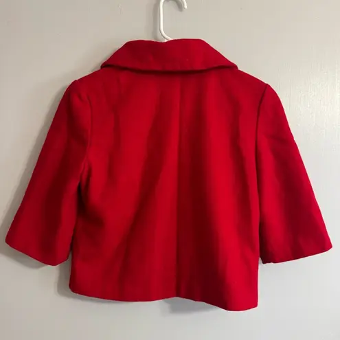 Tulle Classic Red 3/4 Sleeve Blazer Size Small