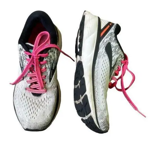 Brooks  Ghost 11 Running Shoes Black Pink Athletic Outdoor Size 5 Women's