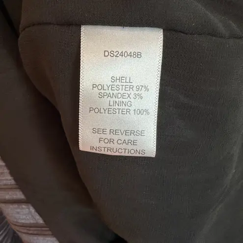 The Room gold pleated v-neck dress size large