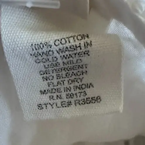 Raga Anthropologie Aviana WHite Eyelet Dress Maxi Cotton Size XS Women's NWOT