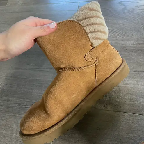 UGG  Adria Chestnut Sheepskin Suede Boots thumbnail 14