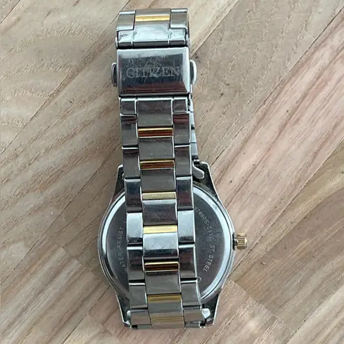 Citizen Watch Swarovski Crystals Stainless Two-Tone Bracelet Date New Crystal