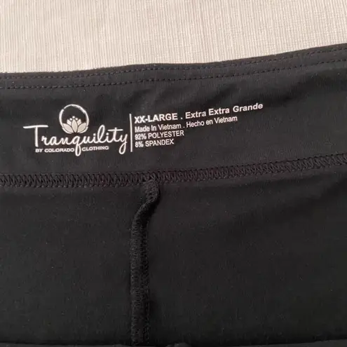 Tranquility B&W Abstract Print Skorts Black Size XXL