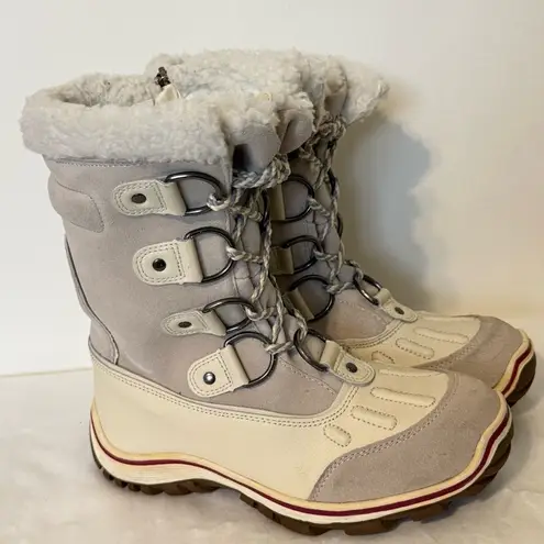 Pajar Canada Women’s White Winter Boots Size 8–8.5 – Polar Lined, Side Zipper