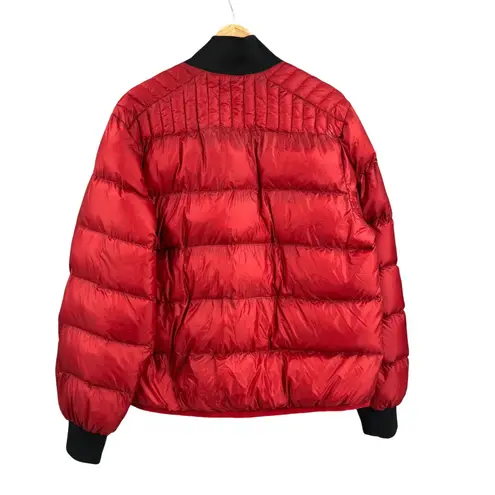 Oiselle Red Down Puffer Jacket Women's XL Lightweight Pertex Quantum