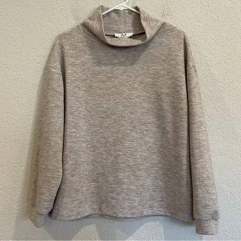 Magaschoni  Funnel Neck Sweater in Tan