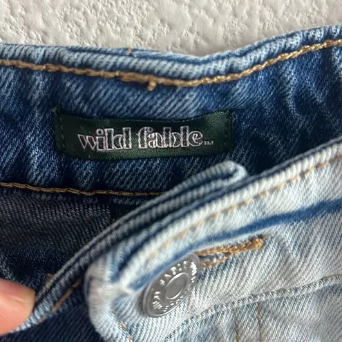 Wild Fable  Highest Rise Wide Leg Ankle Multi Shade Denim Jeans 6 / 28