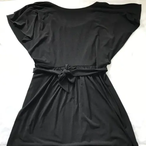 Sandra Darren Colorblock Dress Womens Size 10 Knee Length Sleeveless Black Khaki