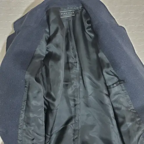 Peruvian Connection Women's Alpaca Wool Coat Dark Blue. Size: 12