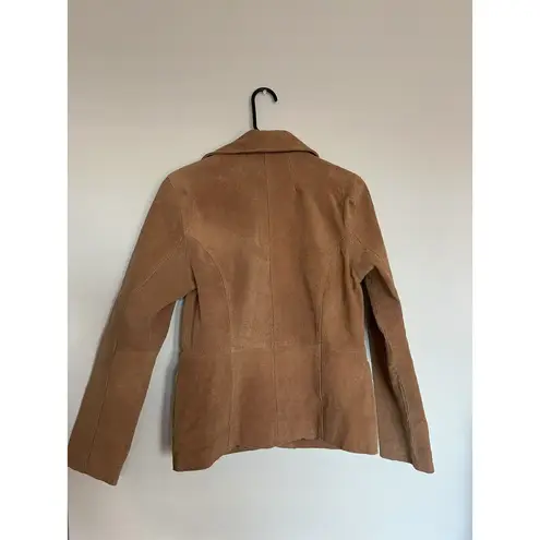 Dollhouse Leather Brown Woven Jacket