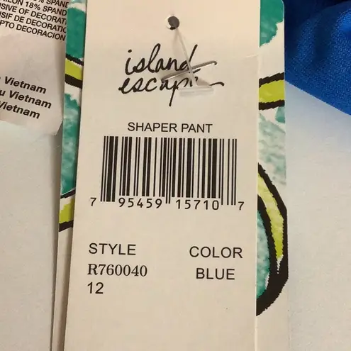 Bleu Rod Beattie Island Escape Size 12 Blue Bikini Bottom. New With Tags - Image 4