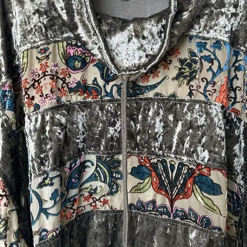 Adore S Olive Crushed Velvet Dolman Sleeve collared Pullover Poncho oversized Green Size 8