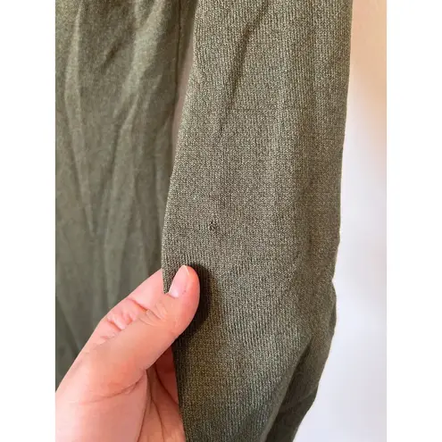 Ronny Kobo Sz XS Green Long Sleeve Polo Collar Sweater Mini Dress v