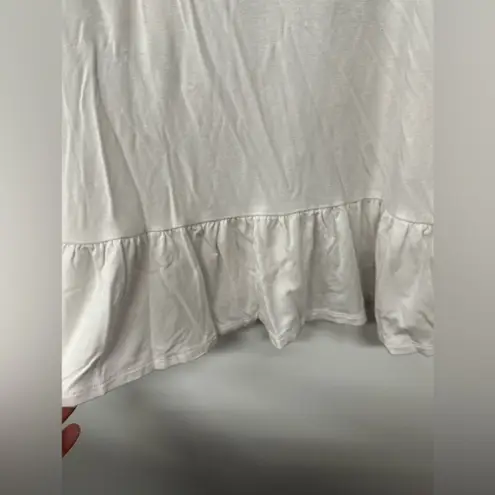 The Pioneer Woman White With Floral Flare Sleeve Blouse Top Size Large