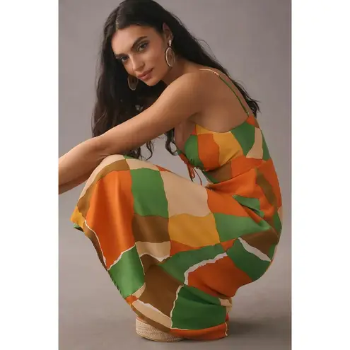 Faithfull the Brand NWT Tempio Midi Dress Costa Smeralda Print Size US 8